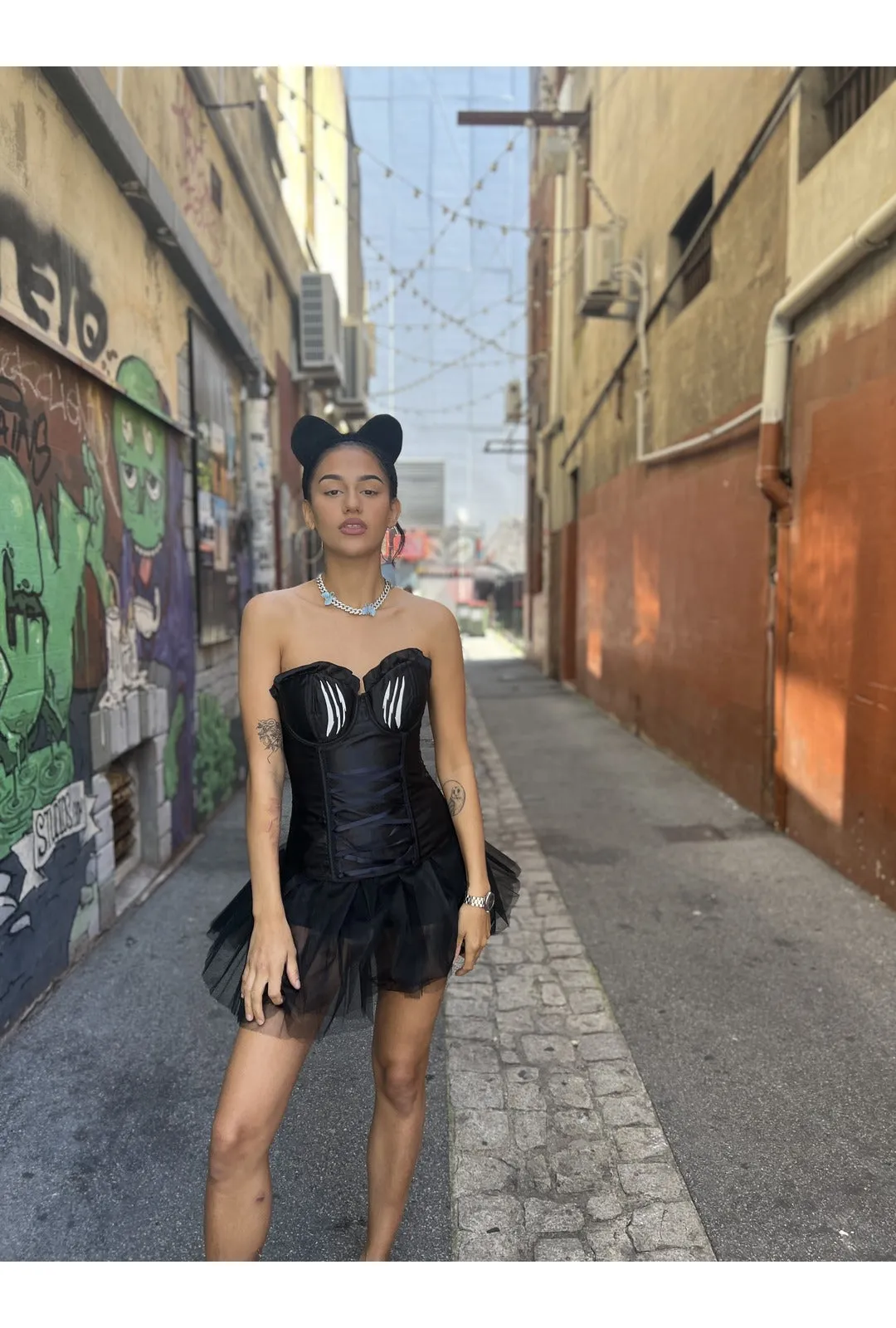 Black Cat Corset