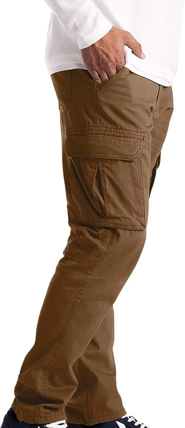 Cargo Pants for Men Slim Fit Straight Leg Stretch Lightweight Casual Travel Work Ripstop Tactical Hiking Cargo Pants