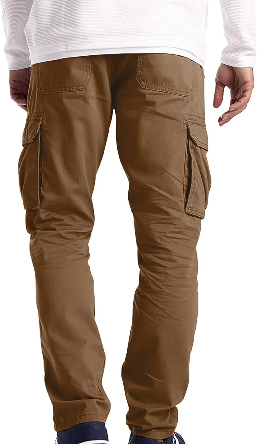 Cargo Pants for Men Slim Fit Straight Leg Stretch Lightweight Casual Travel Work Ripstop Tactical Hiking Cargo Pants