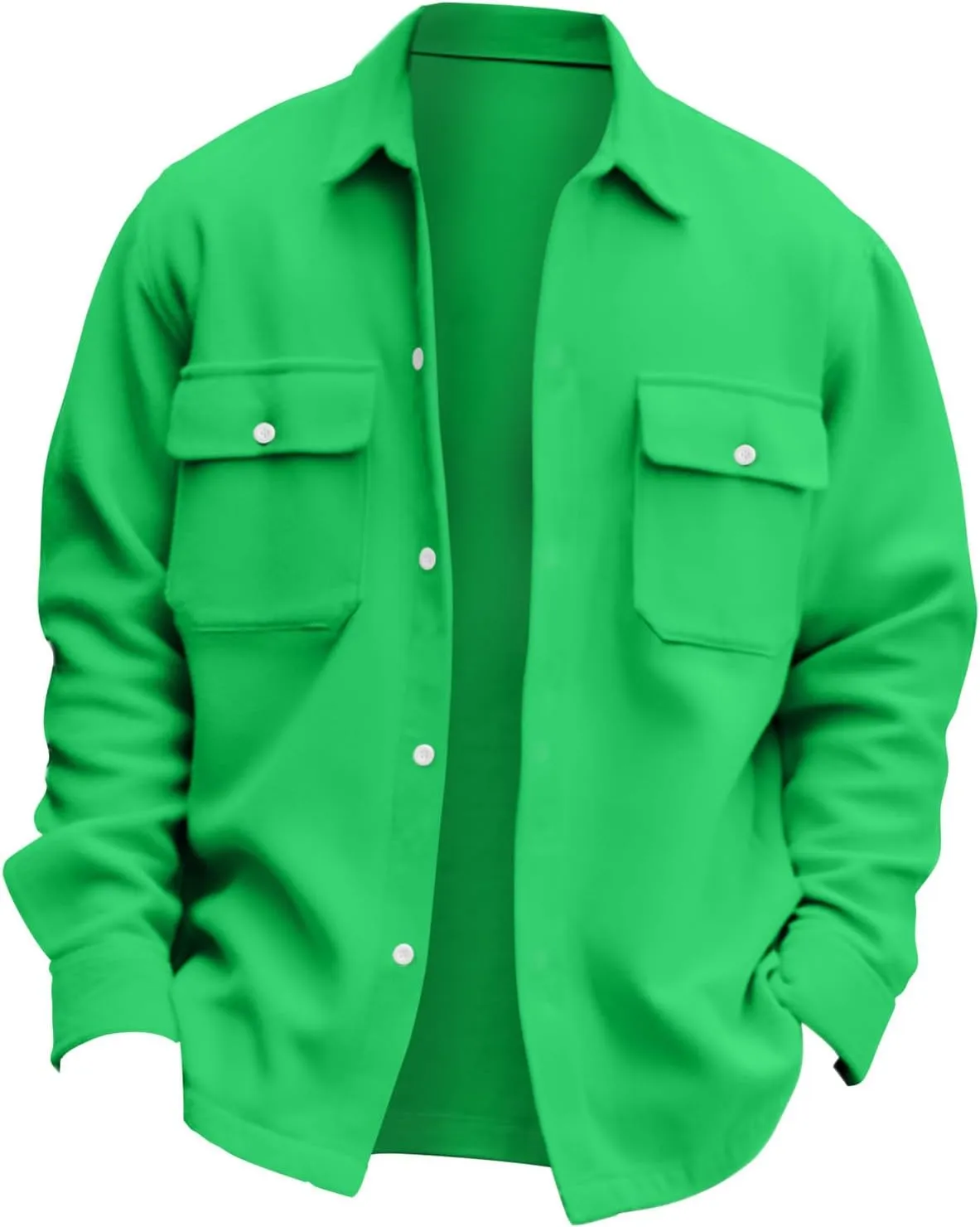 Men's Corduroy Jacket Button Down Shirt Jackets Long Sleeve Graphic Winter Coat Windbreaker Mens Fashion Clothes