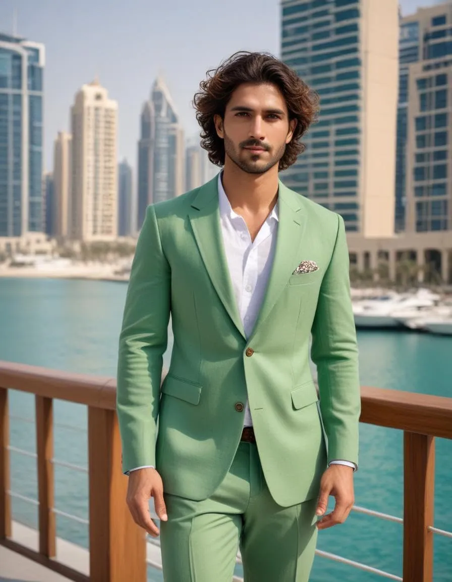 Men's Linen 2 Piece Suit Summer Beach Linen Blazer and Pant 2 pc Set