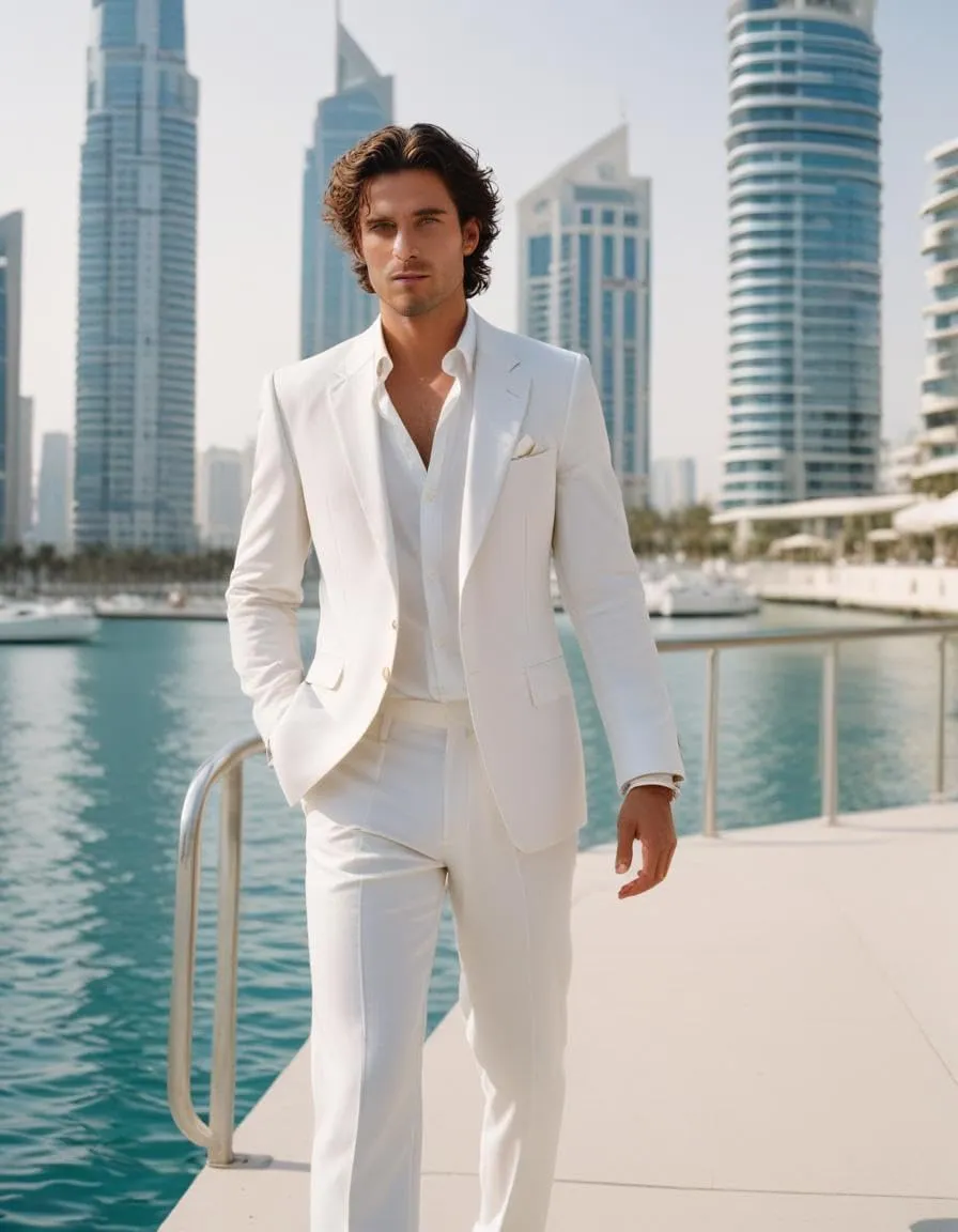 Men's Linen 2 Piece Suit Summer Beach Linen Blazer and Pant 2 pc Set