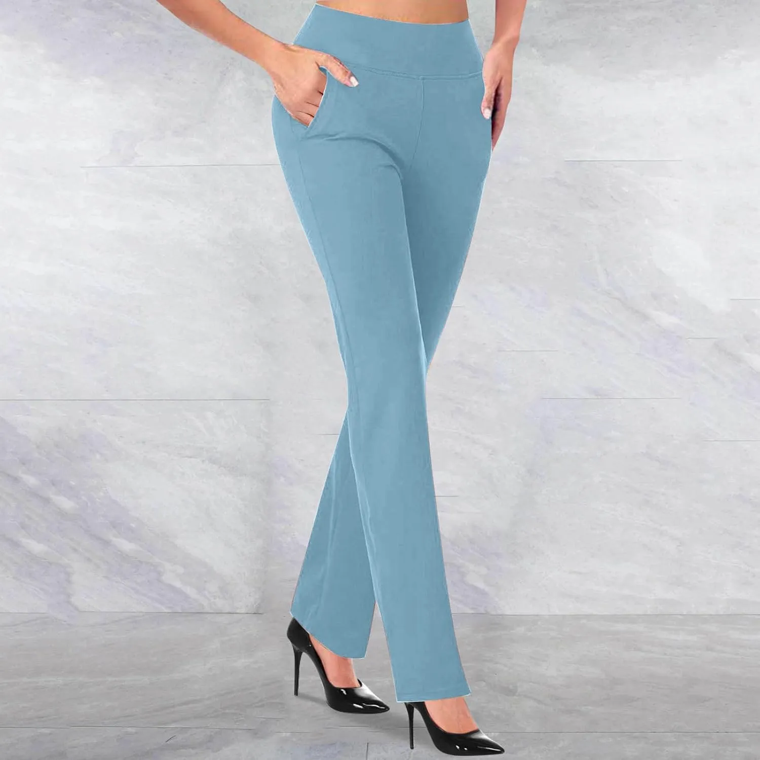 TANGNADE Formal Dress Pants for Women High Waist Slim Fit Suit Pants Trousers Dressy Casual Business Work Pant Slacks