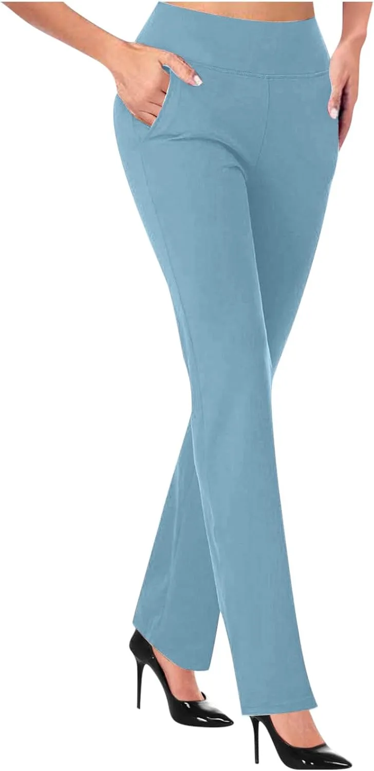 TANGNADE Formal Dress Pants for Women High Waist Slim Fit Suit Pants Trousers Dressy Casual Business Work Pant Slacks
