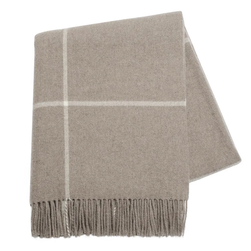Windowpane Cashmere Throw