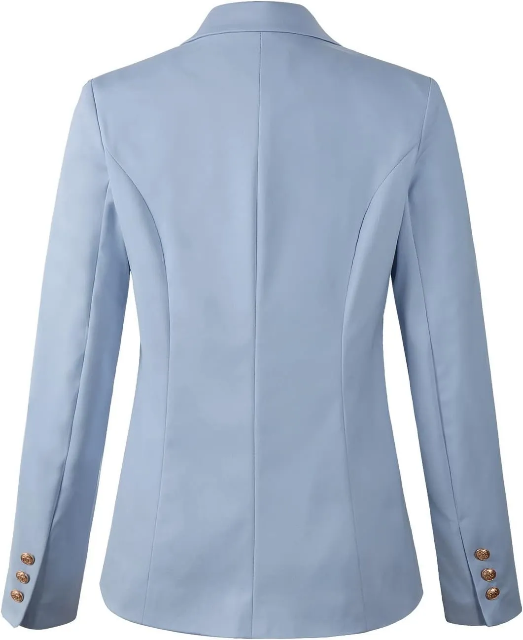Womens Double Breasted Blazer Ladies Jacket Work Suit