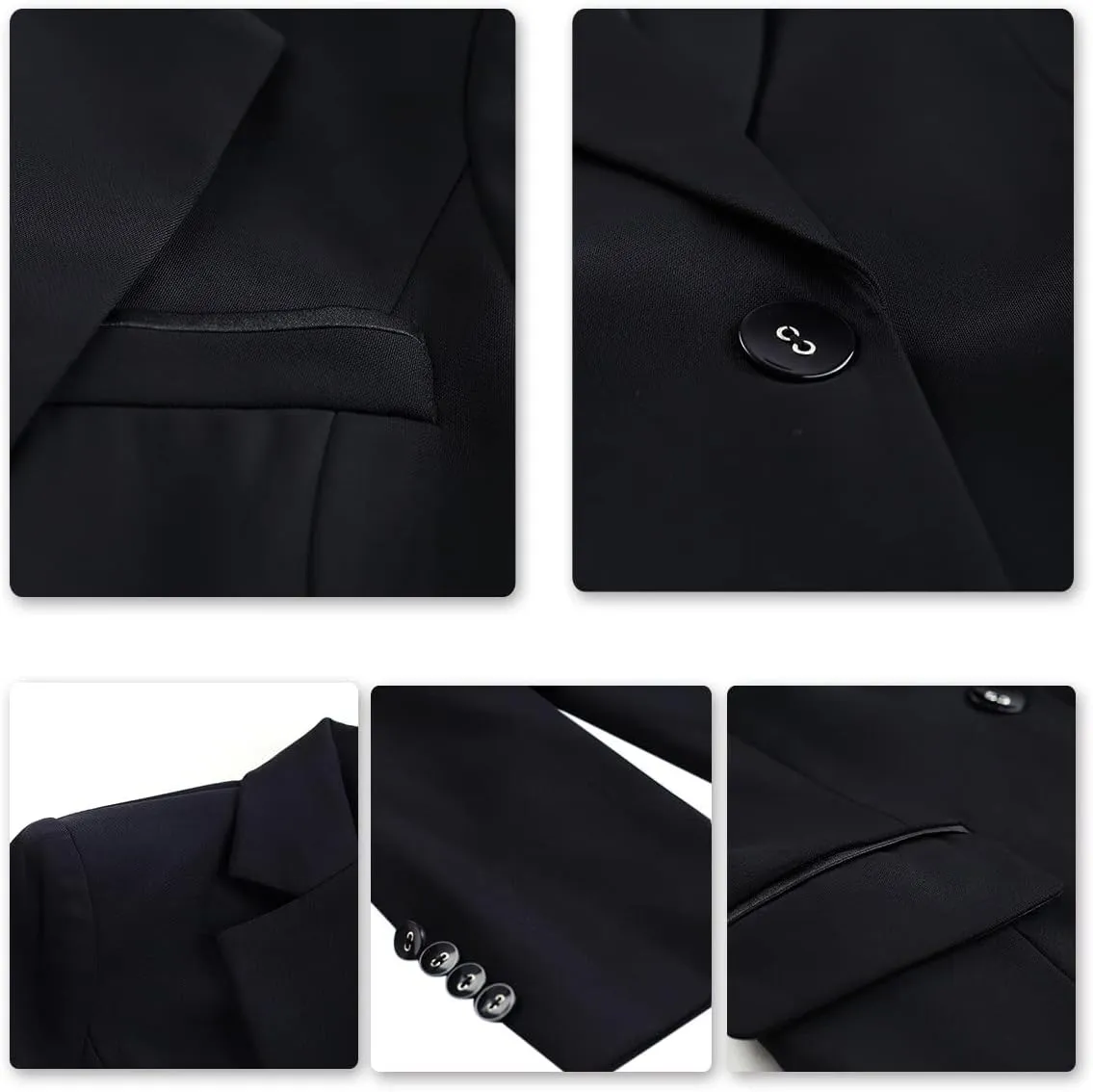 YUNCLOS Women's 2 Piece Office Lady Business Suit Set Slim Fit Blazer Pant