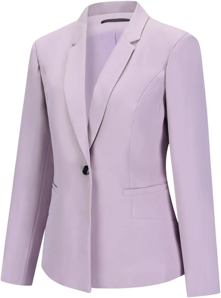 YUNCLOS Women's 2 Piece Office Lady Business Suit Set Slim Fit Blazer Pant
